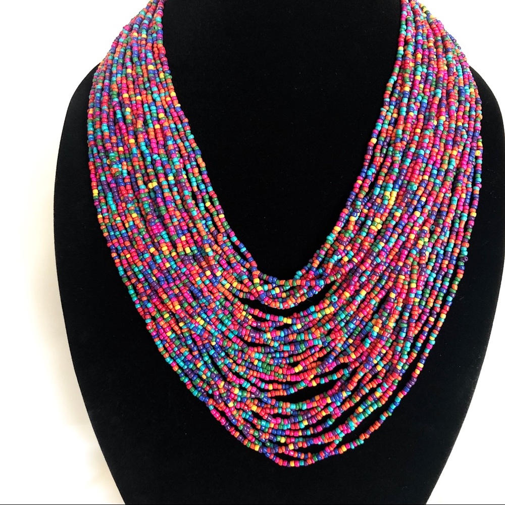 Multi-colored Layered Necklace